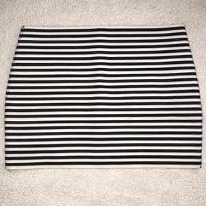 Striped Bodycon Miniskirt